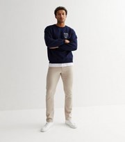 New Look Stone Mid Rise Slim Chinos